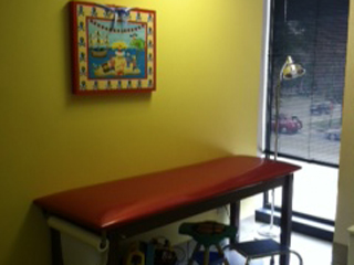 Charlotte pediatric clinic exam room